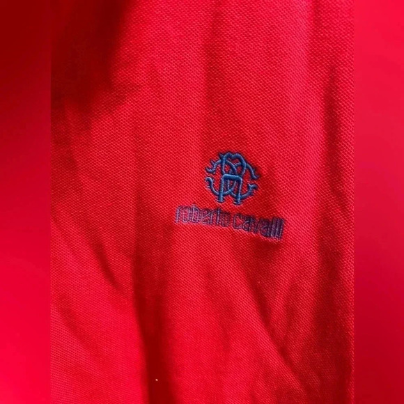 Roberto Cavalli Contrast Placket Relaxed Fit Polo Shirt Size IT XXL/ US L - Picture 5 of 6